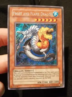 Yugioh Frost and Flame Dragon TAEV Exarion Universum Secret Rare NM - Image 1