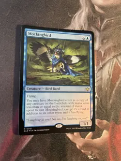 MtG Mockingbird - NM Foil - Bloomburrow - Image 1
