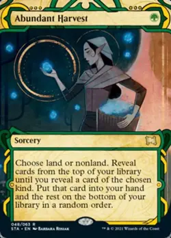 Abundant Harvest (Foil Etched) -Foil Near Mint MTG Strixhaven Mystical Archive - Image 1