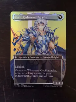 MTG Final Fantasy English Cecil, Dark Knight Borderless 0380 Foil - Image 2