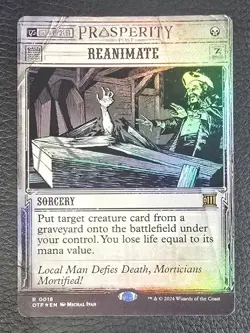 Reanimate Outlaws of Thunder Junction: Breaking News Foil MTG NM Magic Card - Image 1