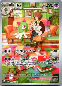 Pokemon TCG - Kirlia - 212/198 Scarlet Violet Base - Illustration Rare Near Mint - Image 1