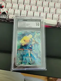 Pokemon TCG Misty's Psyduck Destined Rivals 193/182 Illustration Rare CGC 10 - Image 1