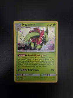Meganium 8/214 COSMO HOLO Rare Lost Thunder Pokemon ×3 - Image 2