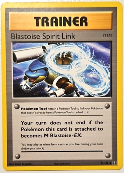 Blastoise Spirit Link Pokemon Card - Image 1