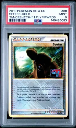 2010 POKEMON HEARTGOLD & SOULSILVER TRIUMPHANT #88 SEEKER-HOLO PSA 9 - Image 3