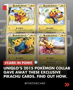 Pokemon Warm Pikachu 094/XY-P UNIQLO Kids Promo 2014 Japanese CGC 8 VERY clean - Image 3