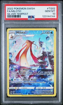2022 Pokemon Sword & Shield Silver Tempest Milotic Fa PSA 10 #TG02 - Image 1