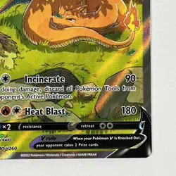 Pokemon Charizard v SWSH260 Full Art Black Star Promo Holo Card NM Condition - Image 5