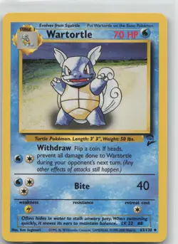 Wartortle [W Stamped] - 063/130 PR WoTC Promo NM - Pokemon TCG - Image 1