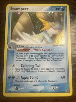 Pokemon TCG Swampert EX Emerald Holo Rare Card 11/106 NM Condition - Image 1
