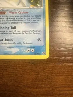 Pokemon TCG Swampert EX Emerald Holo Rare Card 11/106 NM Condition - Image 4