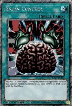 Brain Control - Platinum Secret Rare 1st Edition RA03-EN154 - NM - YuGiOh - Image 1