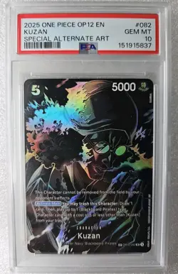 One Piece OP12 Legacy of the Master Special ALT ART KUZAN OP10-082 PSA 10 - Image 1