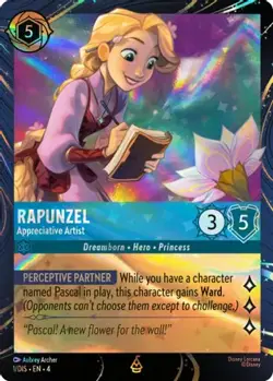 Rapunzel - Appreciative Artist 1 R Disney Lorcana Promo Cards Lorcana NM - Image 1