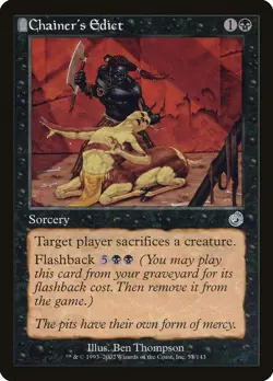 Chainer's Edict Torment HEAVILY PLD Black Uncommon MAGIC GATHERING CARD ABUGames - Image 1