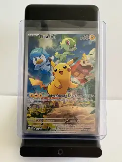 Pokemon Pikachu 027 Scarlet & Violet Promo Cards Holo English Basic Card 2023 - Image 1