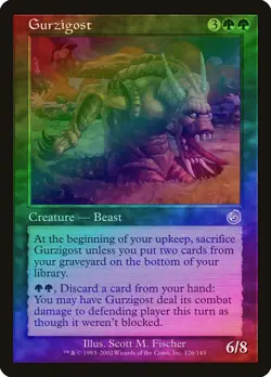 Gurzigost FOIL Torment PLD Green Rare MAGIC THE GATHERING MTG CARD ABUGames - Image 1