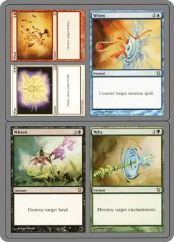 Who What When Where Why Unhinged PLD Green Rare MAGIC GATHERING CARD ABUGames - Image 1