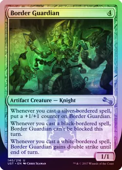 Border Guardian FOIL Unstable NM Artifact Uncommon MAGIC MTG CARD ABUGames - Image 1