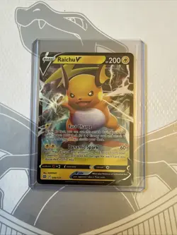 Pokemon TCG Raichu v Brilliant Stars Holo Ultra Rare Card 045/172 - Image 1