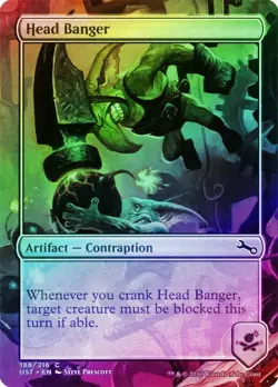 Head Banger FOIL Unstable NM Artifact Common MAGIC THE GATHERING CARD ABUGames - Image 1