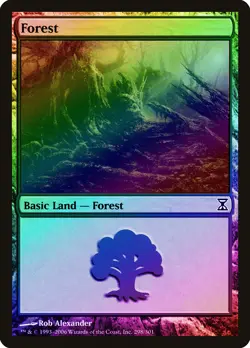 Forest (298) FOIL Time Spiral NM Basic Land MAGIC THE GATHERING CARD ABUGames - Image 1