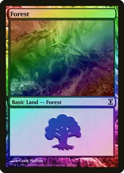 Forest (300) FOIL Time Spiral NM Basic Land MAGIC THE GATHERING CARD ABUGames - Image 1