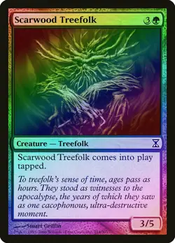 Scarwood Treefolk FOIL Time Spiral NM Green Common MAGIC MTG CARD ABUGames - Image 1