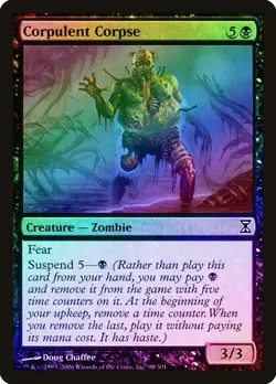 Corpulent Corpse FOIL Time Spiral NM Black Common MAGIC MTG CARD ABUGames - Image 1