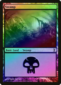 Swamp (291) FOIL Time Spiral NM Basic Land MAGIC THE GATHERING CARD ABUGames - Image 1