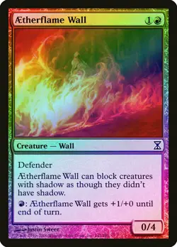 Aetherflame Wall FOIL Time Spiral NM Red Common MAGIC GATHERING CARD ABUGames - Image 1