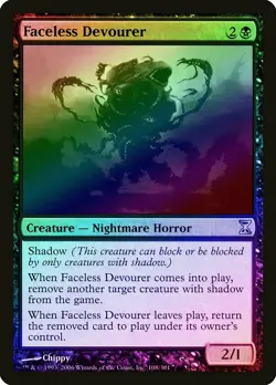 Faceless Devourer FOIL Time Spiral NM Black Uncommon MAGIC MTG CARD ABUGames - Image 1
