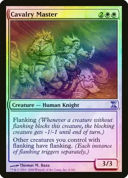 Cavalry Master FOIL Time Spiral NM White Uncommon MAGIC MTG CARD ABUGames - Image 1