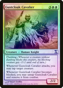 Gustcloak Cavalier FOIL Time Spiral NM White Uncommon MAGIC MTG CARD ABUGames - Image 1
