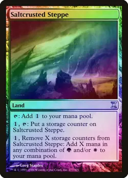 Saltcrusted Steppe FOIL Time Spiral NM Land Uncommon MAGIC MTG CARD ABUGames - Image 1