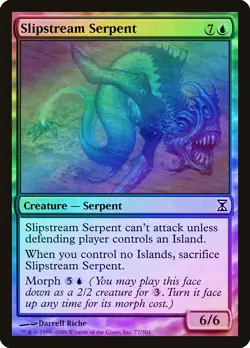 Slipstream Serpent FOIL Time Spiral NM Blue Common MAGIC MTG CARD ABUGames - Image 1