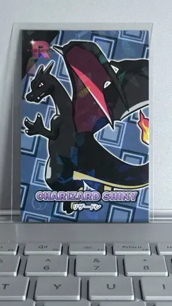 Pokemon Charizard Shiny #3 Cracked Ice Holo Team Rocket Card Database Set Peru - Image 1