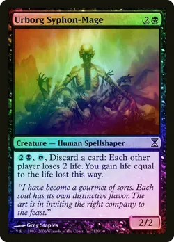 Urborg Syphon-Mage FOIL Time Spiral NM Black Common MAGIC MTG CARD ABUGames - Image 1