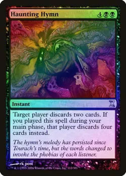 Haunting Hymn FOIL Time Spiral NM Black Uncommon MAGIC GATHERING CARD ABUGames - Image 1