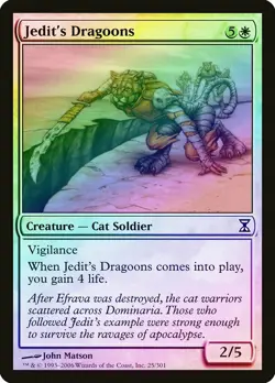 Jedit's Dragoons FOIL Time Spiral NM White Common MAGIC MTG CARD ABUGames - Image 1
