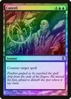 Cancel FOIL Time Spiral NM Blue Common MAGIC THE GATHERING MTG CARD ABUGames - Image 1