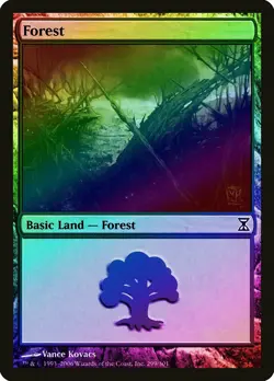 Forest (299) FOIL Time Spiral NM Basic Land MAGIC THE GATHERING CARD ABUGames - Image 1