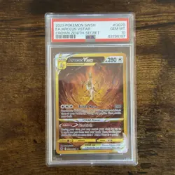 Pokemon Arceus VSTAR Crown Zenith Secret Rare Full Art #GG70 PSA 10 - Image 1