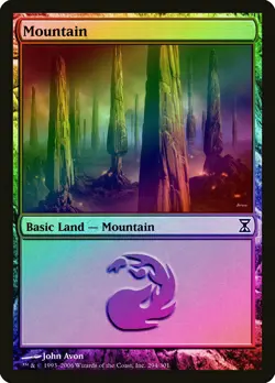 Mountain (294) FOIL Time Spiral NM Basic Land MAGIC GATHERING CARD ABUGames - Image 1