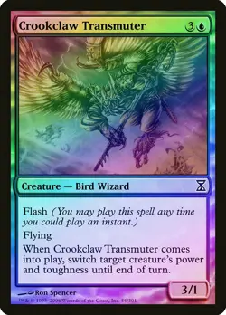 Crookclaw Transmuter FOIL Time Spiral NM Blue Common MAGIC MTG CARD ABUGames - Image 1