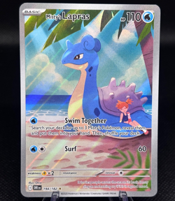 Misty's Lapras - Illustration Rare 194/182 Pokemon Destined Rivals Holo Card NM - Image 1