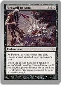 Farewell to Arms FOIL Unhinged PLD Black Common MAGIC GATHERING CARD ABUGames - Image 1