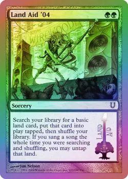 Land Aid '04 FOIL Unhinged NM Green Common MAGIC THE GATHERING CARD ABUGames - Image 1