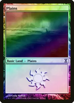 Plains (283) FOIL Time Spiral NM Basic Land MAGIC THE GATHERING CARD ABUGames - Image 1
